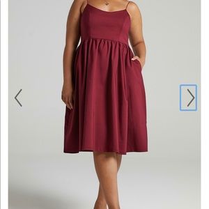 Wild nights dress in wine from showpo.